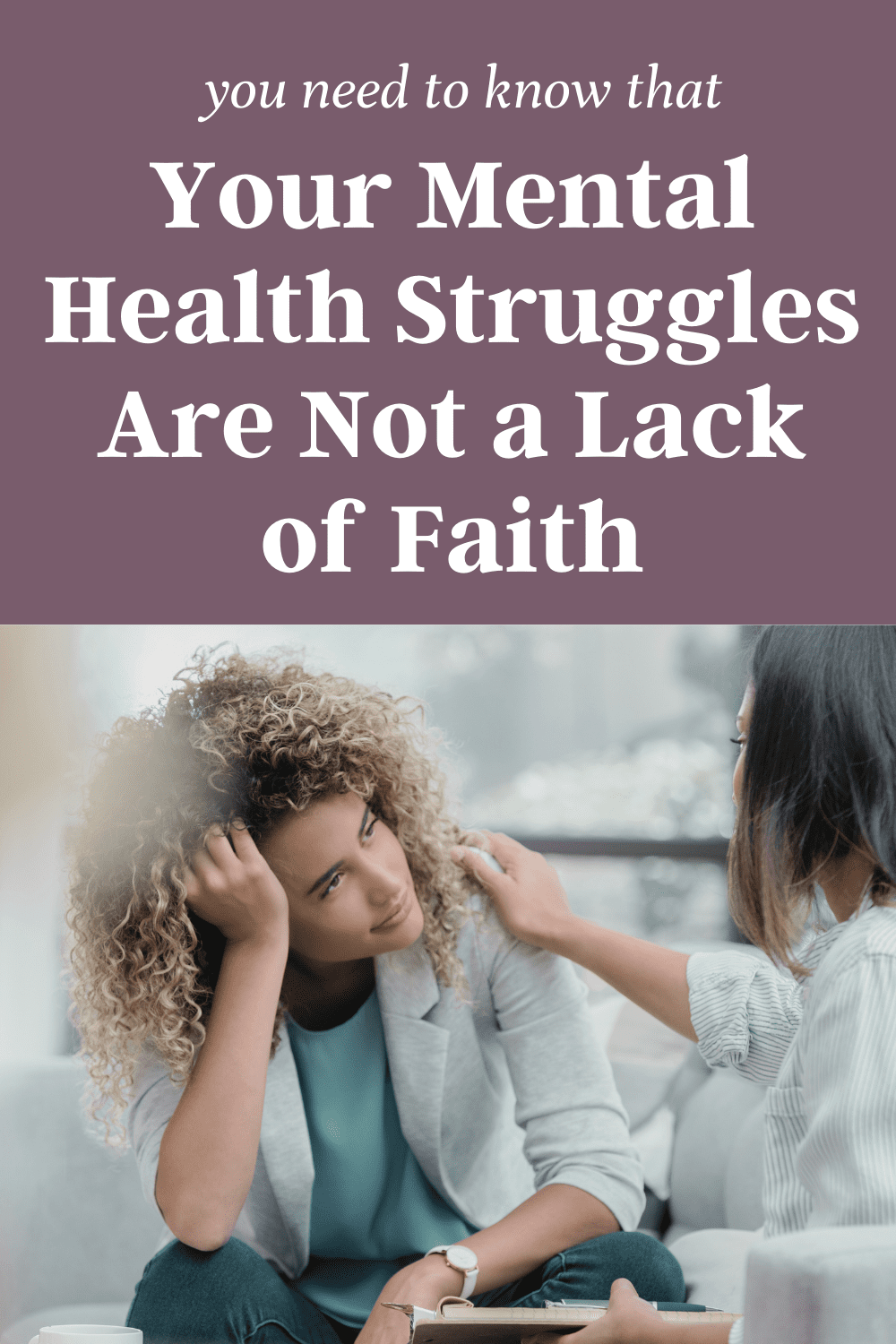 It's important to understand that your mental health struggles are not due to a lack of faith. Learn 6 things have been helpful for me in taking care of myself as I walk through hard things and work towards improving my mental health.