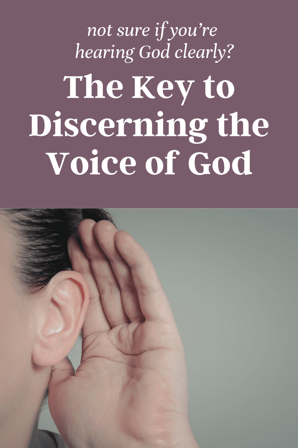 Are you tired of wondering if you're hearing God's voice or just your own thoughts? Learn the different kinds of voices you might hear plus how to hear God's voice and be confident about it.