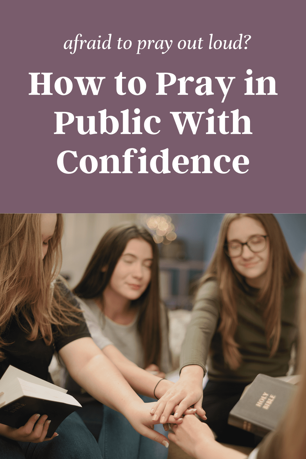 Feeling nervous when someone asks you to pray out loud? You can learn how to pray in public with confidence with these simple steps. Perfect for beginners, praying during hard times and working in ministry.