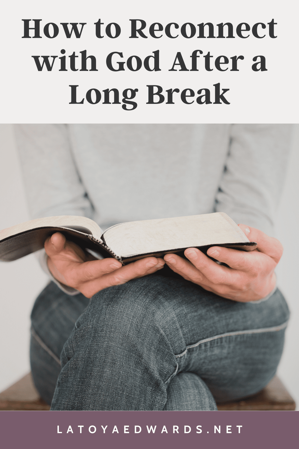 Are you ready to reconnect with God after a long (or short) time away? Learn how you can work your way back to a close relationship with God through consistent quiet times no matter how long it's been since you spent time in prayer or bible study.