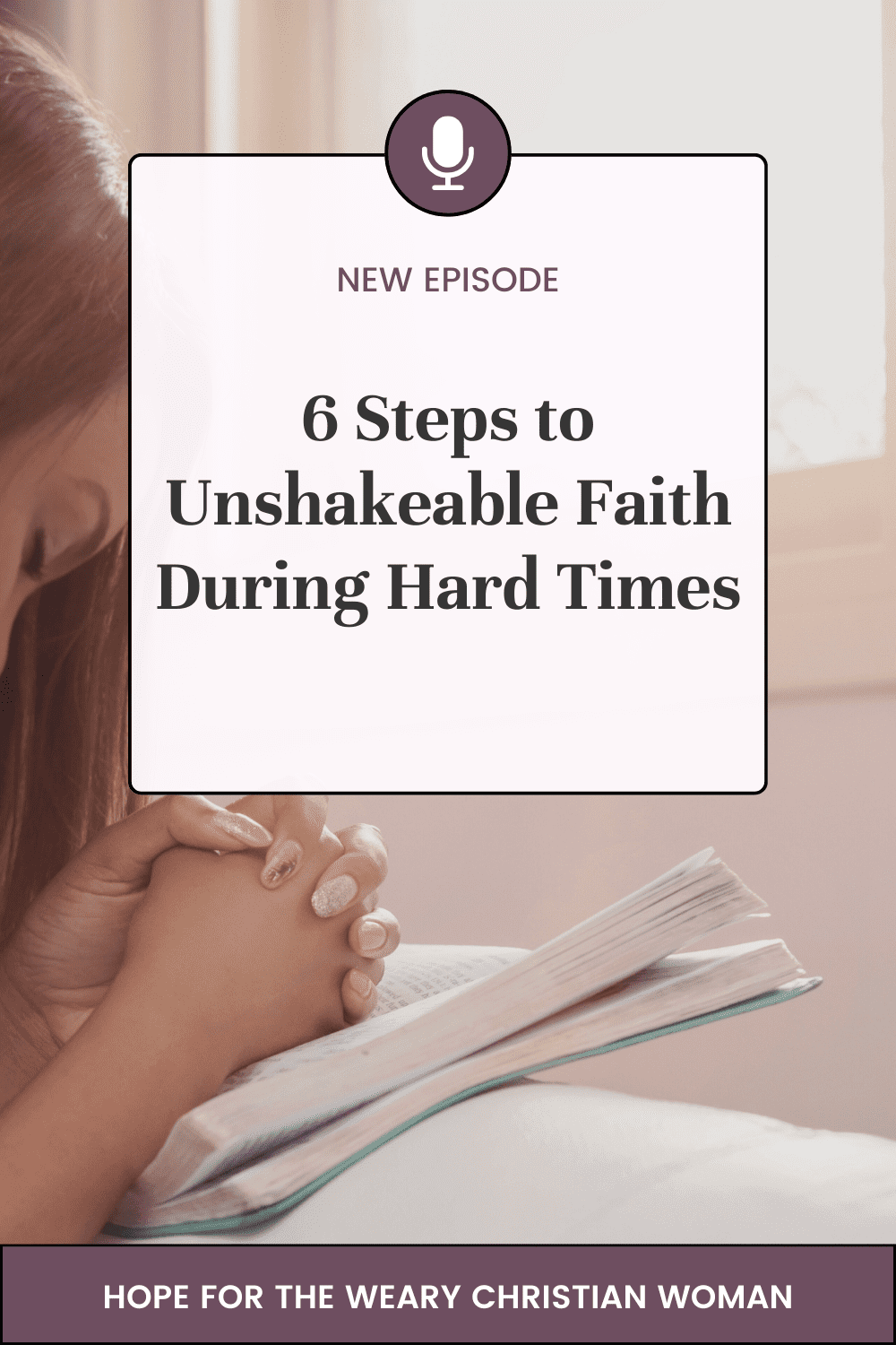 Building strong faith is key to learning to trust God during hard times but it's also not always easy. When lifet gets tough it's important to grow closer to God as you wait on his timing and plans. Listen in to learn the 6 steps of the roadmap that can help you find peace, hope and strength as you learn to endure.
